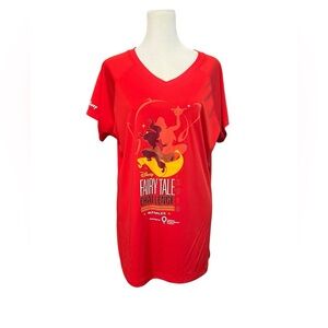 Champion RunDisney Princess 2019 Red Athletic T Shirt